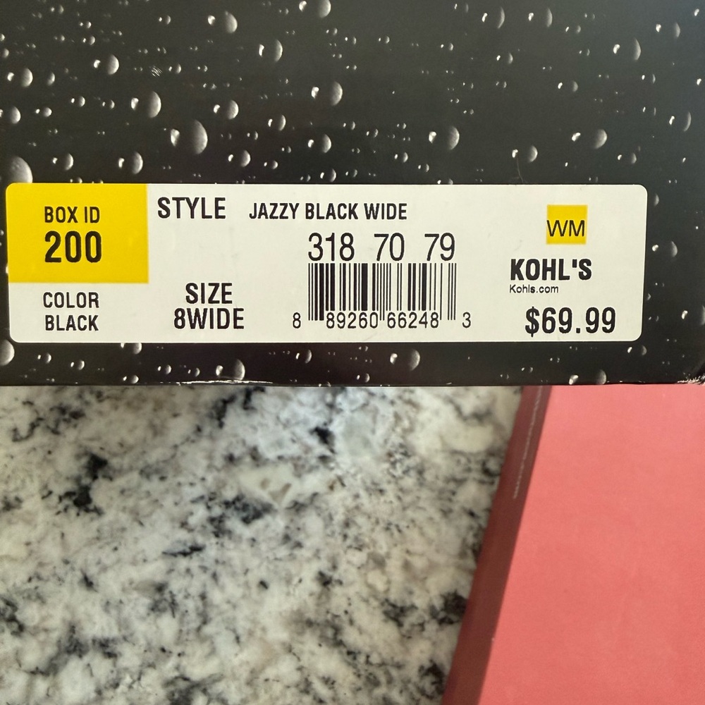 Totes Jazzy Black Wide Shoes